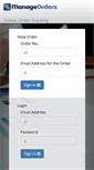 Mobile Screenshot of manageorders.com